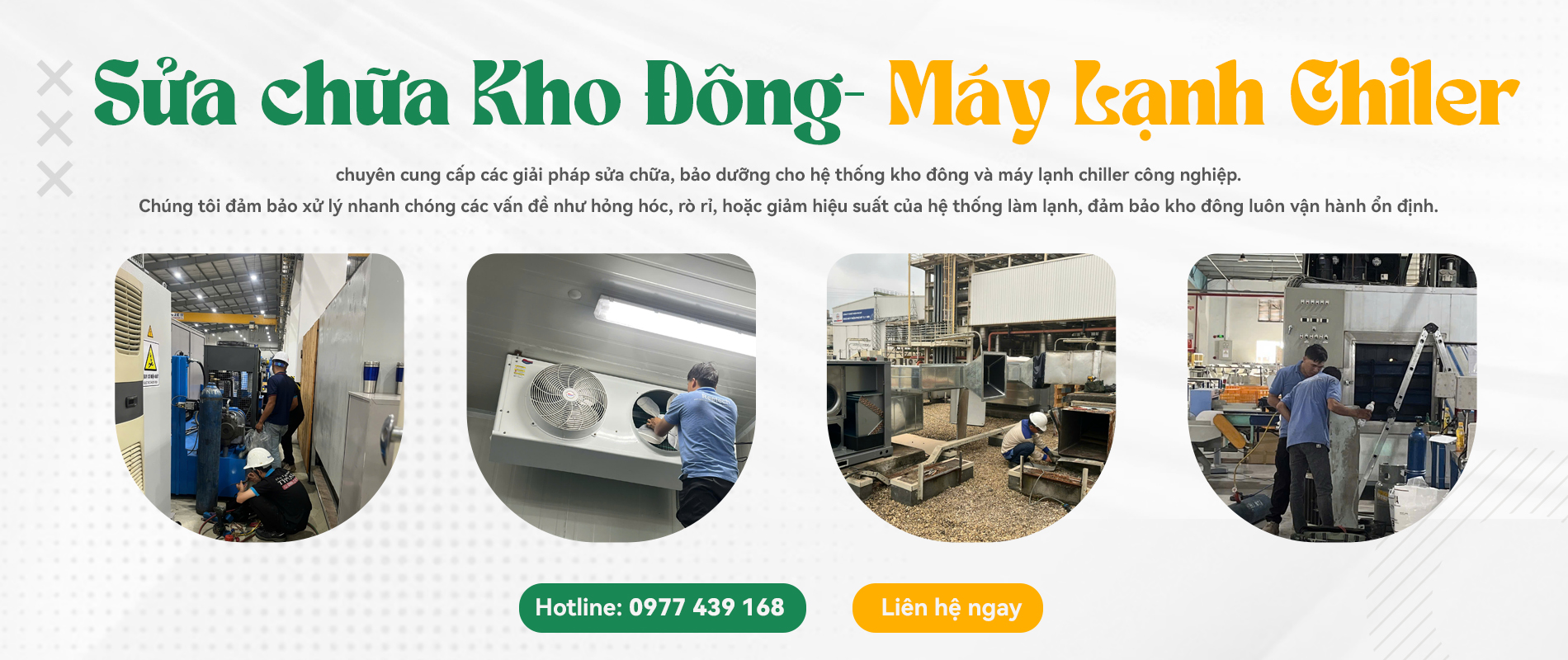 Sửa chữa Kho Đông- Máy Lạnh Chiler